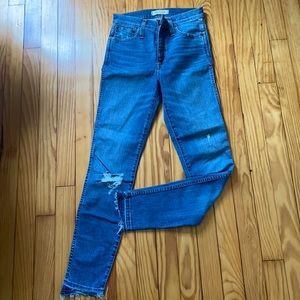 Madewell jeans high rise 10” EUC size 24